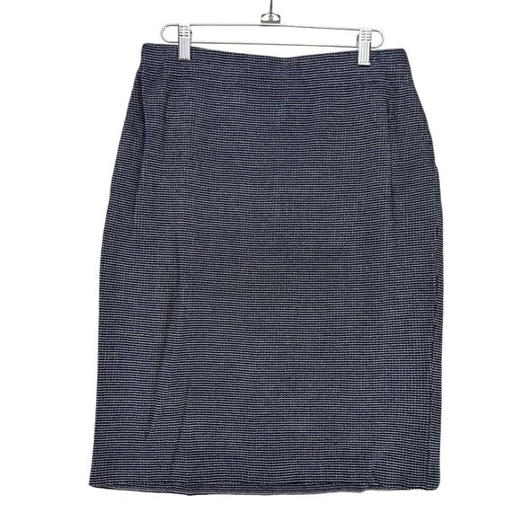 Vintage St. John Collection Suit Blue/White Long Sleeve Top & Skirt Size 4 & 6 - Picture 10 of 16